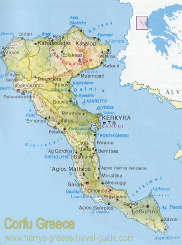 map corfu