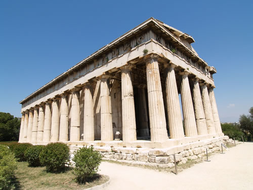 en face of temple