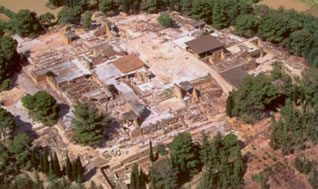 knosos from the air