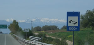 These are the mountains that make the pass the bottleneck it 

still is