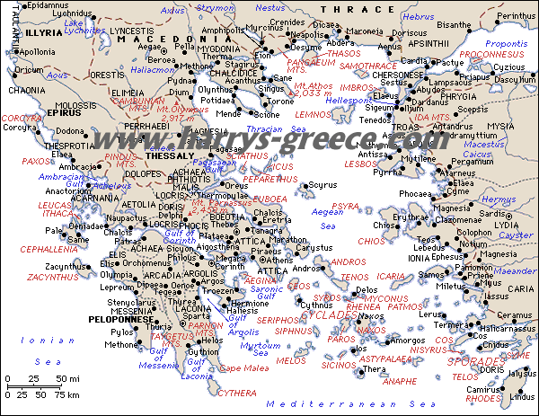ancient greece map click to see larger