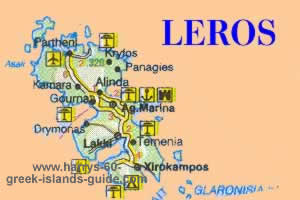 greece travel map leros greek island
