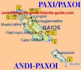 greece travel map paxi greek island