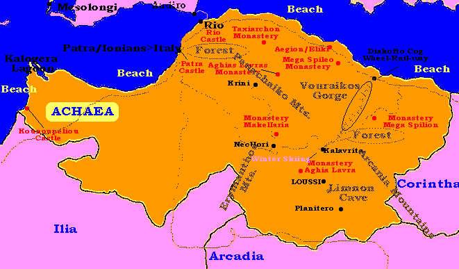 CLICK TO SEE LARGER greece peloponnese tourism tourism travel guide