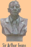 Bust of Sir Arthur at Knossos