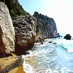 rocks shore