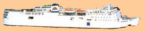 not to scale old style ferry boat